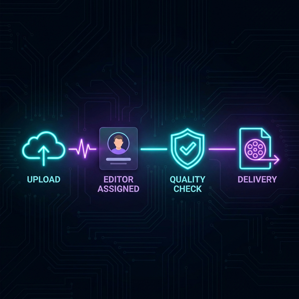 Agency review workspace with per-client feedback threads and file delivery